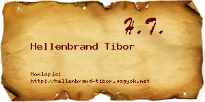 Hellenbrand Tibor névjegykártya