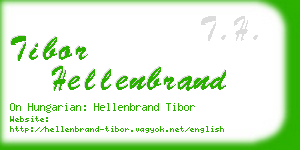 tibor hellenbrand business card